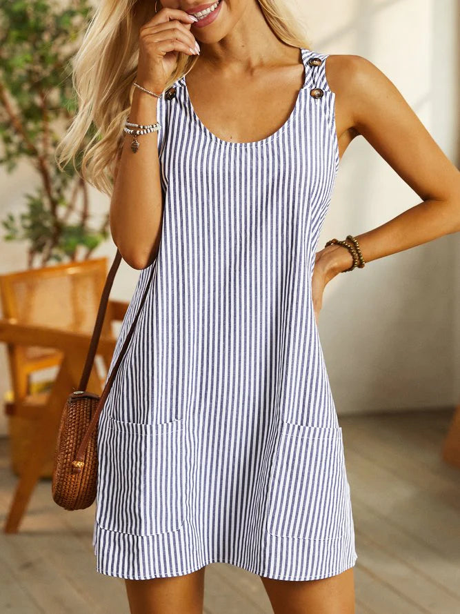STELLA - Striped Pocket Dress – Lucy Sydney
